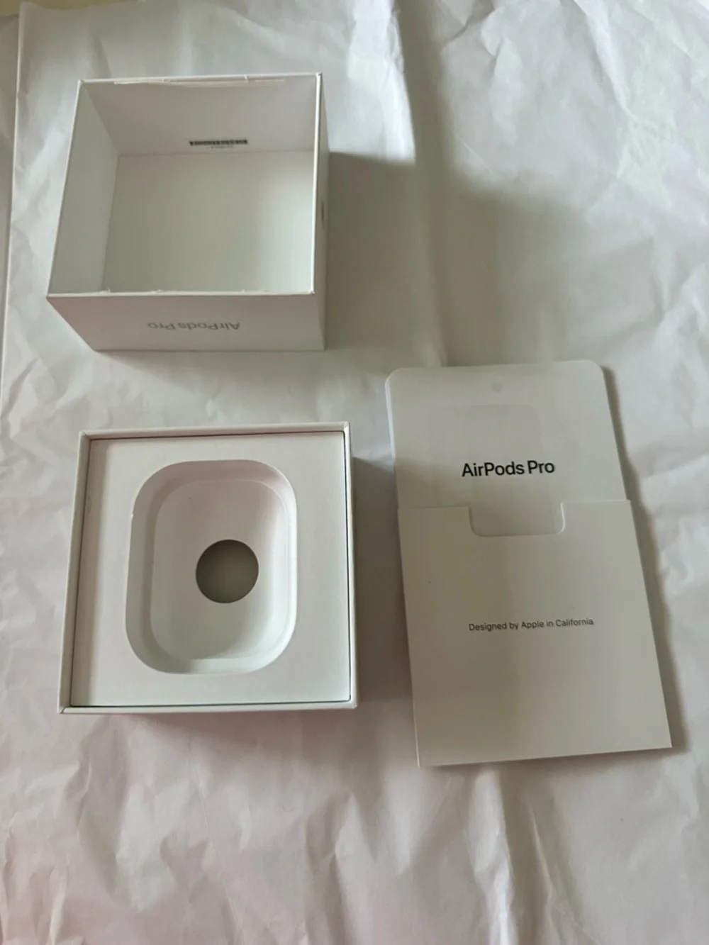 Empty Authentic Apple AirPods Pro Box and manual ONLY